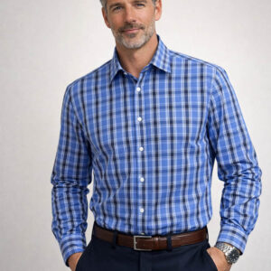 LONG SLEEVE LARGE CHECK SHIRT