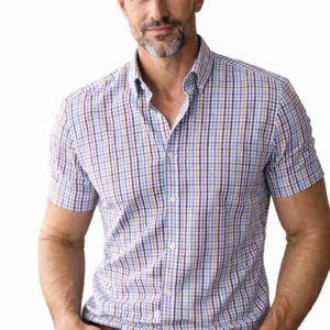 SHORT SLEEVE SMALL CHECK SHIRT