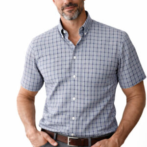 SHORT SLEEVE LARGE CHECK SHIRT